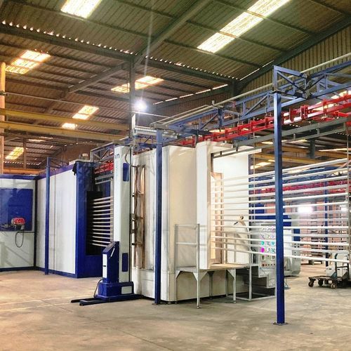 Manual powder coating line - VMAUTO - VOGAMAKINA INDUSTRIAL PLANTS COMPANY Ltd. - automatic / continuous