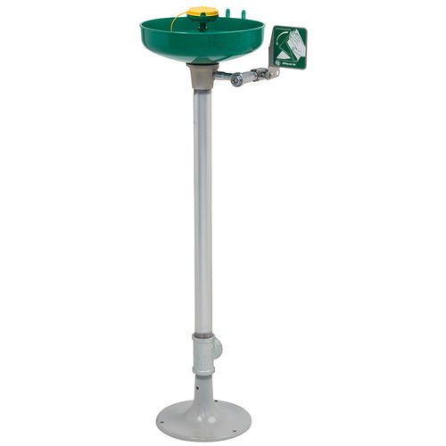 Floor-standing eye/face wash station - 7261-7271 - Haws Corporation - plastic / indoor
