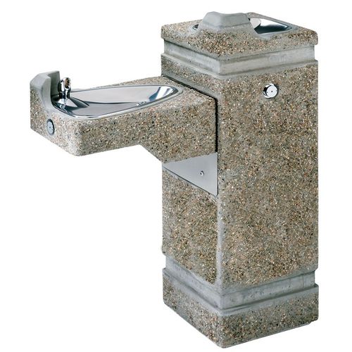 Floor-standing water dispenser - 3150 - Haws Corporation - stainless steel / outdoor / for water systems
