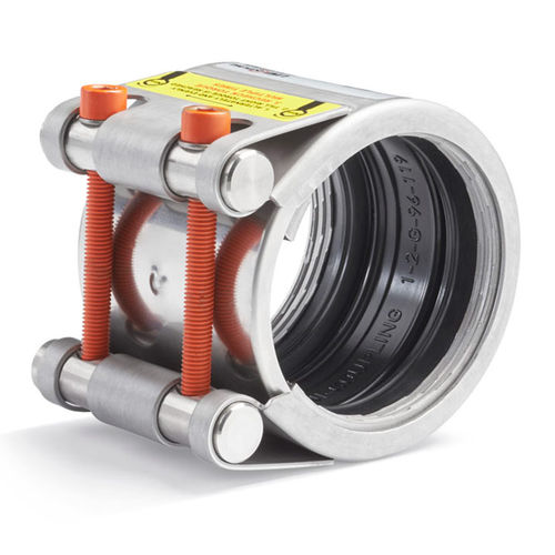 Round tube connector - PGS10A4N72-80 - PEWOBAR GmbH - plastic / steel / PVC