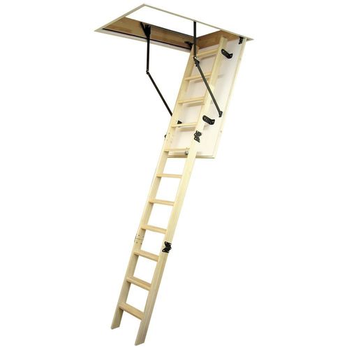 Wooden ladder - ÇM01  - CAGSAN  LADDERS - single / retractable / roof