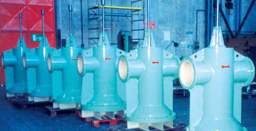 Double-flange valve - F. Nencini Srl - pinch / manual / electrically-operated