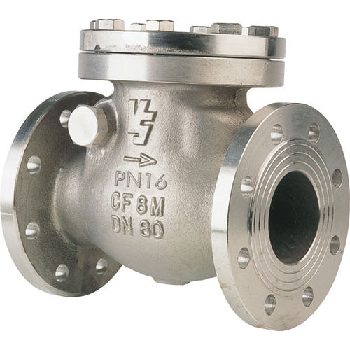 Disc check valve - VS 123 - Valvulas VS, S.L. - flange / stainless steel / horizontal