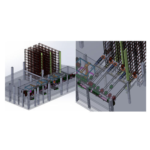 Horizontal automatic warehouse - DESMASA - for cardboard boxes