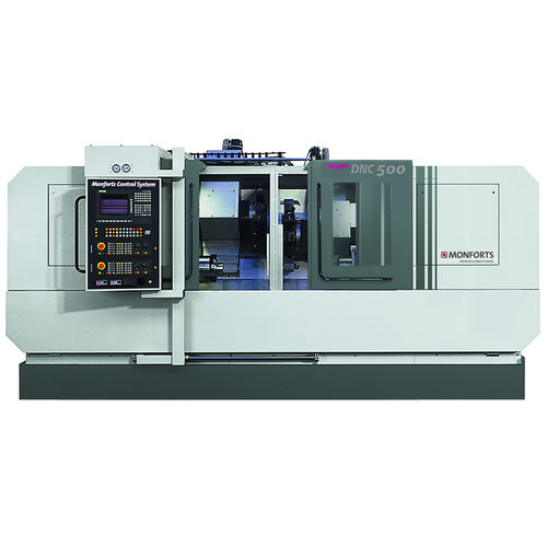 CNC lathe - DNC 500 DuoTurn - Monforts Werkzeugmaschinen GmbH & Co. KG - horizontal / inclined bed / hydrostatic
