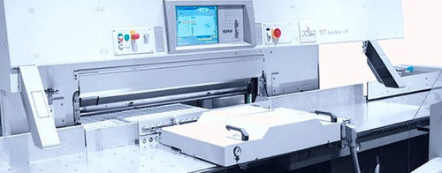 High-speed paper cutter - TwinClamp  - POLAR Cutting Technologies GmbH - digital display / programmable / precision