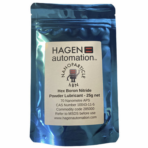 Powder solid lubricant - Hagen Automation Ltd - boron nitride / for forging / for the cosmetics industry