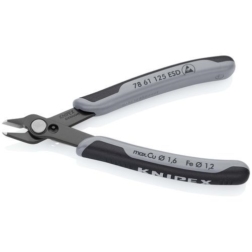 Cutting pliers - 78 61 125 ESD - KNIPEX - for wire / for electronics / steel