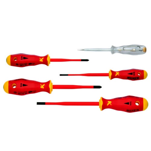 Flat screwdriver - KL390ISLIM - Klauke - insulated