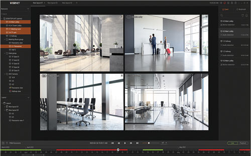 Management software - Wisenet Viewer - Hanwa Techwin Europe - viewer / configuration / Windows