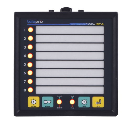 Programmable alarm annunciator relay - ISP-8-1 - Telepro Enerji ve Elektronik Sist.San. Tic. Ltd. St. - 8 digital inputs
