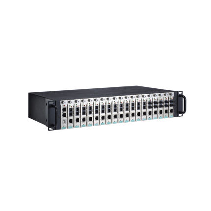 Rack-mount chassis - TRC-2190 series - Moxa Europe - 19" / industrial