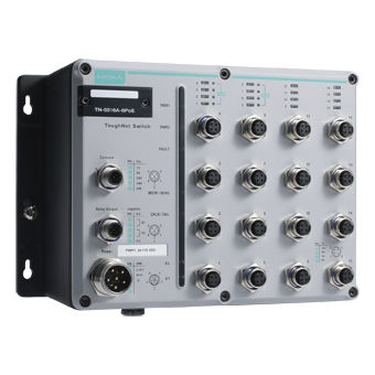 Managed switch - TN-5516-8PoE series - Moxa Europe - 12 ports / wireless / PoE