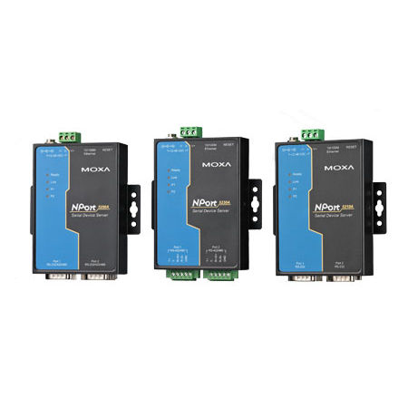 Serial device server - 5210A/5230A/5250A series - Moxa Europe - Ethernet / industrial / embedded