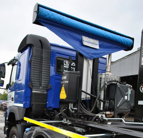 Pneumatic tarpaulin system - HYCOVER - Transcover - aluminium