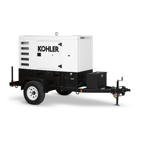 Diesel generator set - 55REOZT4 - KOHLER POWER SYSTEMS - single-phase / trailerable / 60 Hz