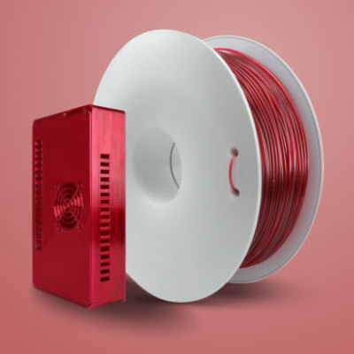 3D printer PETG filament - Fiberlogy - 1,75 mm / red