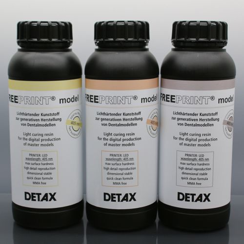 Polymer 3D printing resin - Freeprint® model series - DETAX - gray / dental