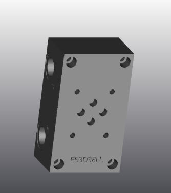 4-way hydraulic drilled block - ES3D38LL - EUROFLUID HYDRAULIC SRL - cast iron / Cetop 3