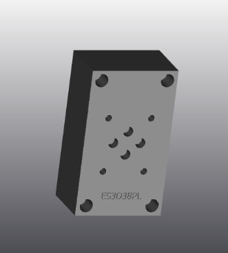 Cast iron base plate - ES3D38PL - EUROFLUID HYDRAULIC SRL - rectangular / Cetop 3 / hydraulic