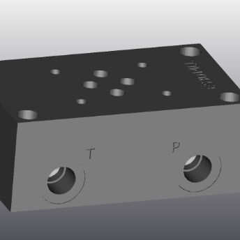 Cast iron base plate - ES3D14LL - EUROFLUID HYDRAULIC SRL - rectangular / Cetop 3 / hydraulic