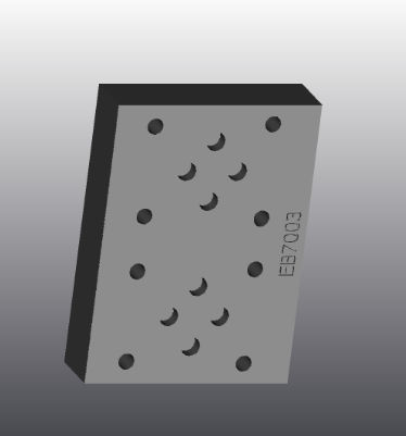 Modular base plate - EB7003 - EUROFLUID HYDRAULIC SRL - cast iron / rectangular / Cetop 3