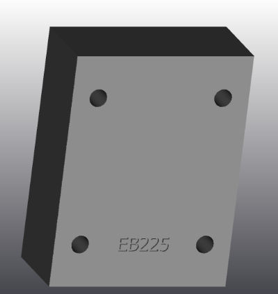 Cast iron base plate - EB225 - EUROFLUID HYDRAULIC SRL - rectangular / Cetop 5 / hydraulic