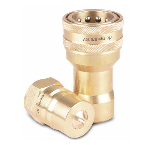 Hydraulic fitting - 070 series - RTC Couplings GmbH - quick / brass / steel