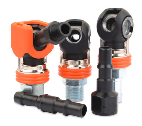 Pneumatic fitting -  461.08-E1 series - RTC Couplings GmbH - quick / nitrile / steel