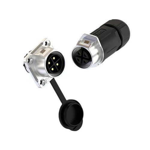 Electrical power supply connector - Shenzhen Jnicon Technology Co., Ltd. - mains power supply / wire-to-wire / click-lock