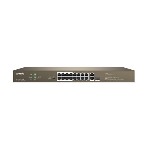 Unmanaged ethernet switch - TEF1118P - Shenzhen Tenda Technology Co.,Ltd. - 16 ports / gigabit / wireless