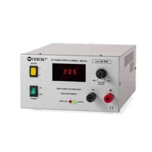 Tabletop power supply - LS 430 - Microset - AC/DC / adjustable / switching