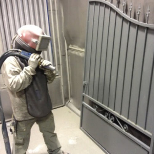 Steel shot blasting - All Colors Maclevith - for aeronautics / automotive / for the maritime sector