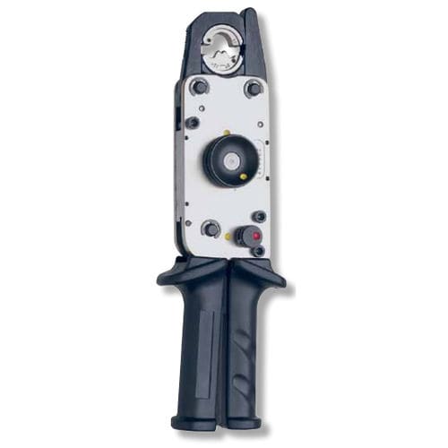 Hand crimping tool - 12655 - Druseidt - for connectors / for cable lugs / with interchangeable dies