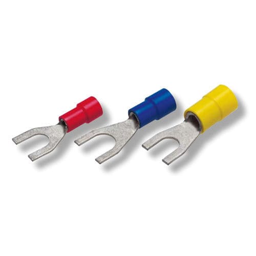 Sleeve solderless terminal - 010 series - Druseidt - fork / tubular / insulated