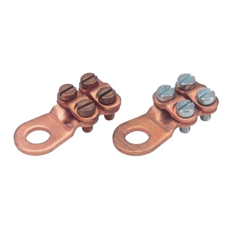 Mechanical clamping solderless terminal - 022 series - Druseidt - flat / non-insulated / copper