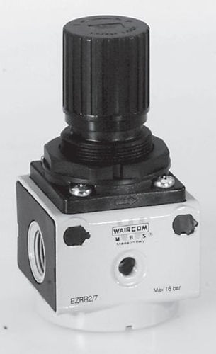Compressed air pressure regulator - EZRR series - Waircom - membrane / single-stage / aluminum alloy