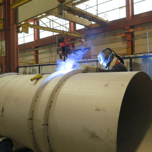 Arc welding - MANOIR INDUSTRIES - steel / stainless steel / for the construction industry
