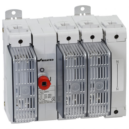 Rotary disconnect switch - KVKE 380NT L220AD12TLK12 SS - KATKO - low-voltage / fused / modular