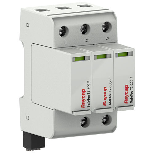 Type 2 surge protector - SafeTec T2 - Raycap - class II / type 1CA / for electrical networks