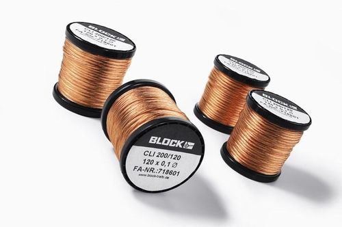 Copper electrical wire - CLI series - Block Transformatoren-Elektronik - polyurethane / single-strand