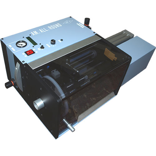 Rotary blade stripping machine - AM.ALL.ROUND - GM AUTOMAZIONI - coaxial cable / bench-top / semi-automatic