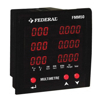 Digital multimeter - FMM50 series - Federal Elektrik - panel-mount