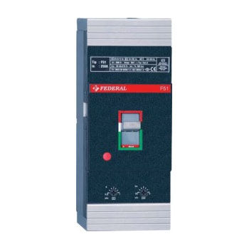 Thermal-magnetic circuit breaker - F51 series - Federal Elektrik - low-voltage / 4-pole / molded case