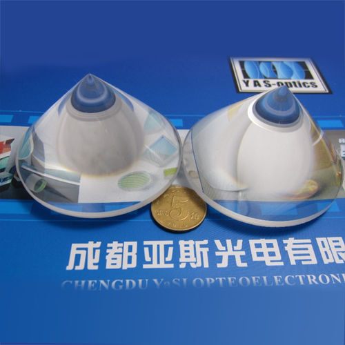 Axicon lens element - Sichuan Yasi Optics Co. Ltd - glass / fused silica / laser