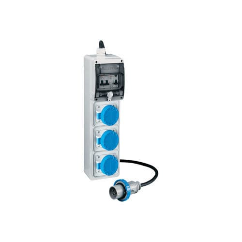 Equipped electrical enclosure - 670030 - Palazzoli S.p.A. - modular / plastic / power distribution