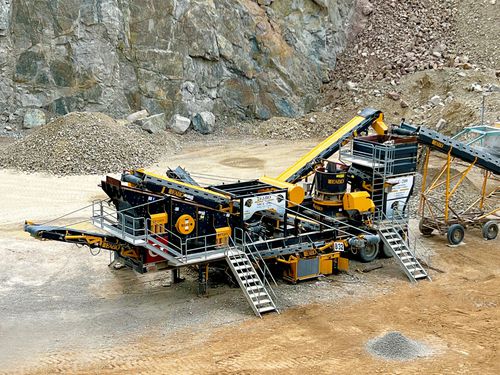 Cone crushing and screening plant - MCC series - Fabo Crushing Screening & Concrete Plants - mobile / stone
