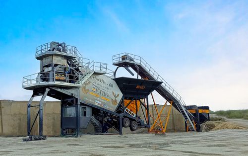 Mobile concrete batching plant - TURBOMIX-60 - Fabo Crushing Screening & Concrete Plants - automatic