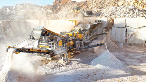 Impact crushing and screening plant - PRO-150 - Fabo Crushing Screening & Concrete Plants - mobile / high-capacity / limostone