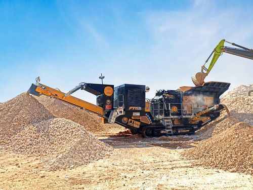 Impact crushing and screening plant - FTI-130 - Fabo Crushing Screening & Concrete Plants - mobile / crawler